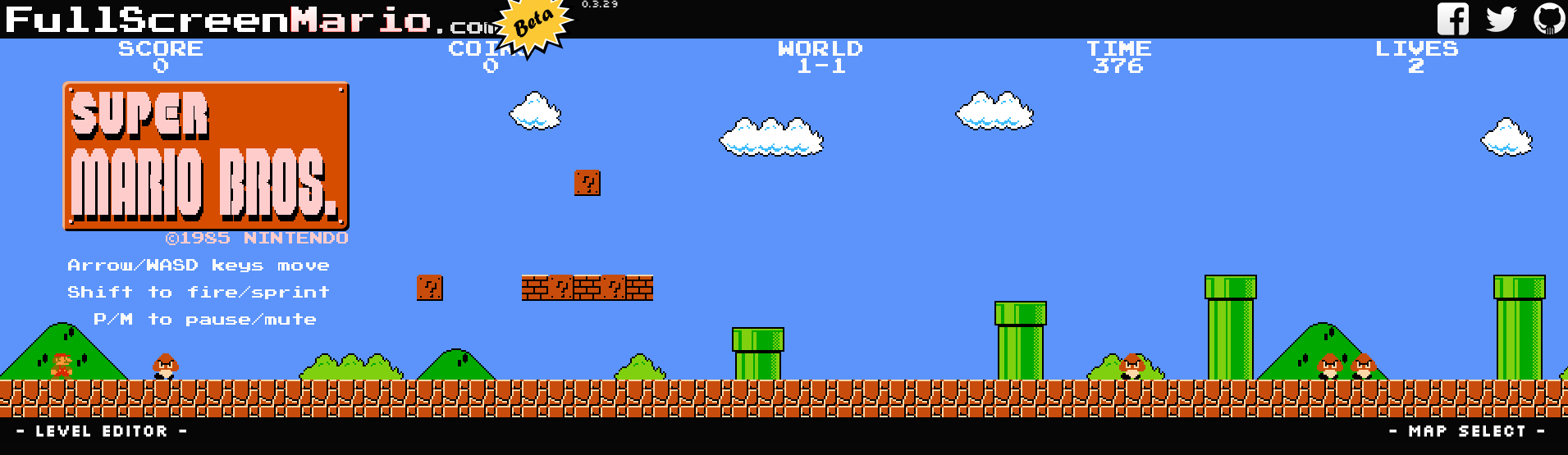 Super Mario Game Online The power of HTML5: playing Super Mario Bros on a browser! - The Daily Net